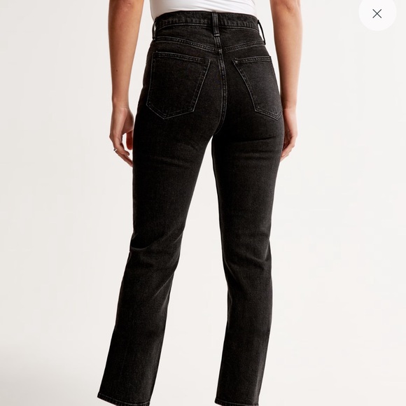 abercrombie Ultra High Rise Ankle Straight Jean - Picture 4 of 7